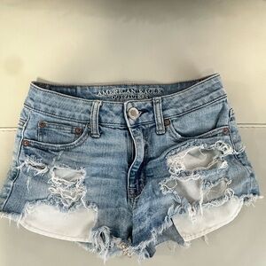 American Eagle Distressed Jean Shorts
